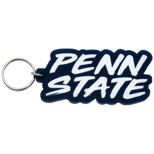 keychain navy acrylic with white Penn State